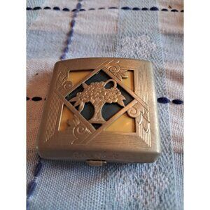 Vintage Beautiful 1920's Cara Nome Langlois New York Art Deco Folding Compact